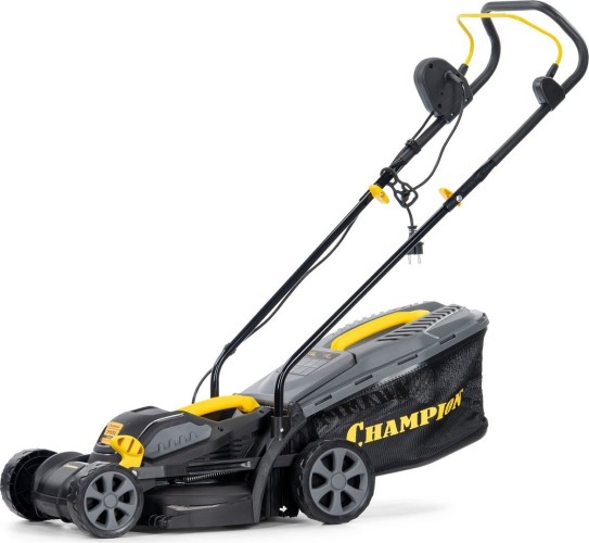 Изображение товара Электрическая газонокосилка CHAMPION EM3312 с травосборником Изображение товара Электрическая газонокосилка CHAMPION EM3312 с травосборником
