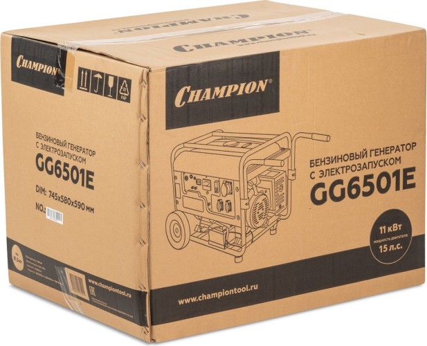 Генератор бензиновый CHAMPION GG6501Е+ATS с блоком АВР GG6501E №14