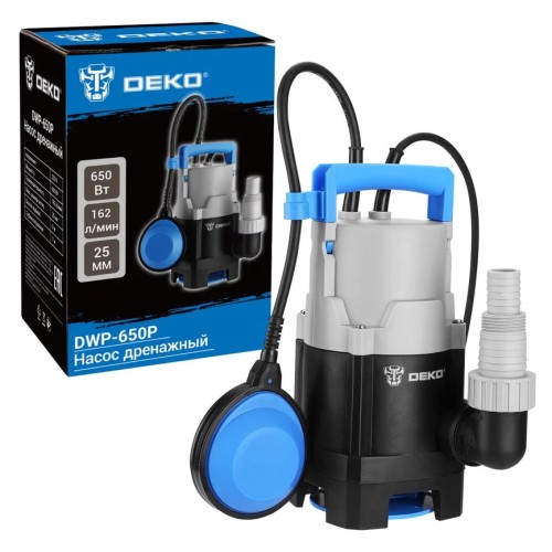 Изображение товара Насос дренажный DEKO DWP-650P 083-2022 Изображение товара Насос дренажный DEKO DWP-650P 083-2022