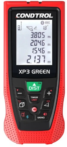 Изображение товара Лазерный дальномер CONDTROL XP 3 Green 120 m 1-4-107 Изображение товара Лазерный дальномер CONDTROL XP 3 Green 120 m 1-4-107