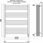 Полотенцесушитель ROYAL THERMO Stato П17 500х1200 электро (встроен. диммер) НС-1433978 №3
