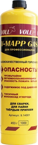 Изображение товара Баллон портативный для горелок VOLL V-MAPP (МАПП) газ 1" 9.14001