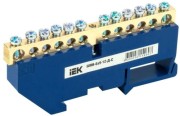 Шина нулевая IEK ШНИ-6х9-12-Д-С на DIN-изол.  YNN10-69-12D-K07