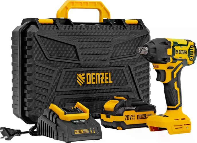 Изображение товара Гайковерт аккумуляторный Denzel CIWH-BL-20-350 ударный 26520 Изображение товара Гайковерт аккумуляторный Denzel CIWH-BL-20-350 ударный 26520