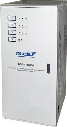 Изображение товара Стабилизатор напряжения трехфазный RUCELF SDV-3-60000 в климатическом шкафу IP55 с обогревом