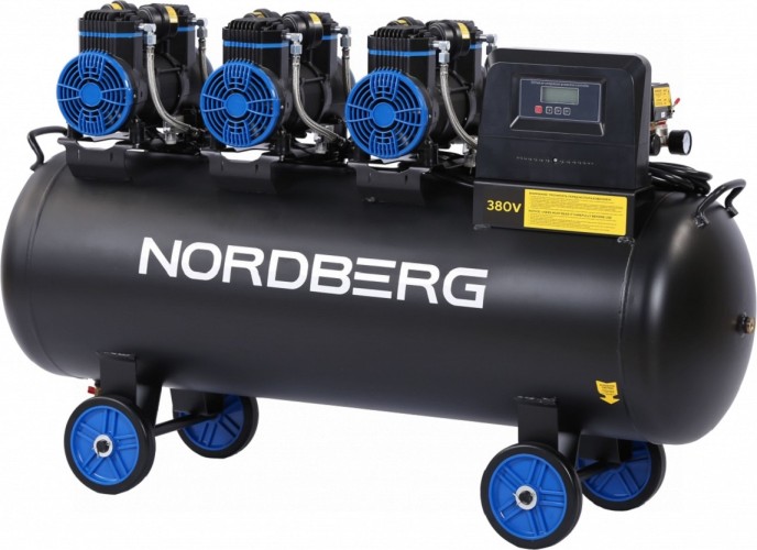 Изображение товара Компрессор поршневой безмасляный NORDBERG NCEO160/750 ресивер 160 л, 750 л/мин Изображение товара Компрессор поршневой безмасляный NORDBERG NCEO160/750 ресивер 160 л, 750 л/мин