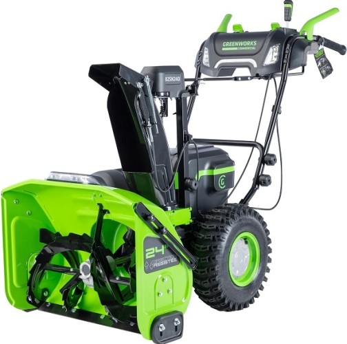 Изображение товара Снегоуборщик аккумуляторный GREENWORKS GD82ST56 82v, 61 см, самоходный, бесщеточный 2602807UF3