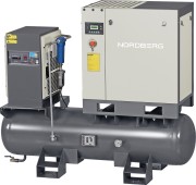 Компрессор винтовой NORDBERG NCC10RD-G 7,5 квт, 10 бар, 900 л/мин, ресивер 260 л