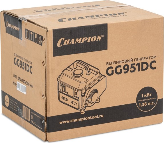 Генератор бензиновый CHAMPION GG 951 GG951DC №14