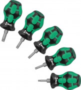 Изображение товара Набор отверток WERA 05008876001 stubby set tx 1 kraftform коротких 5 пр. WE-008876