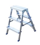 Стремянка алюминиевая АЛЮМЕТ AD 7203 3 ступени двухсторонняя AD7203 №3