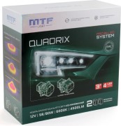 Модули светодиодные MTF LIGHT QUADRIX ближ/дал. света 12в, 3" круг, 4ая линза, 2шт HDR4L