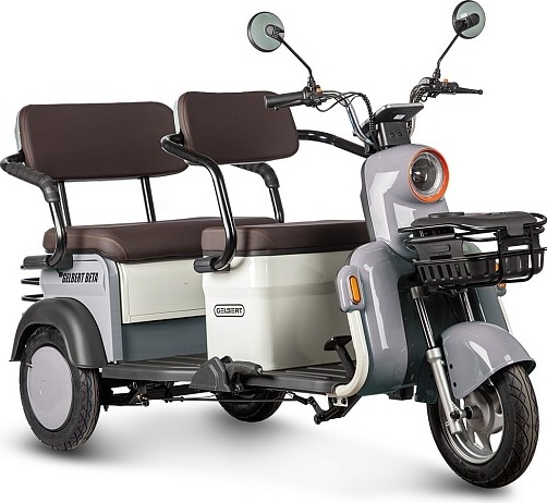 Изображение товара Трицикл RUTRIKE Gelbert Beta 48V/60V 800Вт Серо-белый 3031 0000256-3031 Изображение товара Трицикл RUTRIKE Gelbert Beta 48V/60V 800Вт Серо-белый 3031 0000256-3031