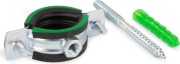 Хомут для монтажа труб двухболтовый FORTISFLEX ТХК 2 1/2" комплект 59906