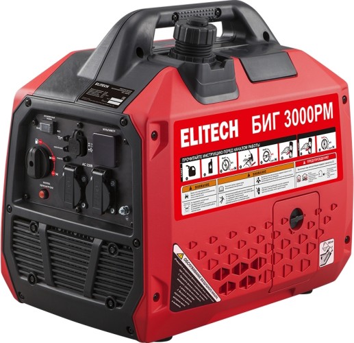 Изображение товара Генератор бензиновый ELITECH БИГ 3000РМ инверторный 210597