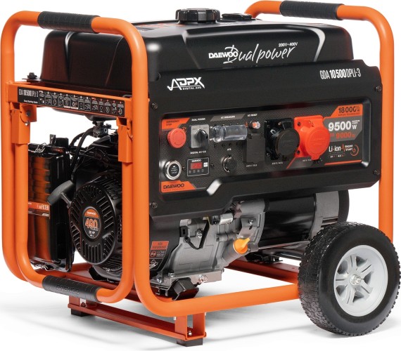 Изображение товара Генератор бензиновый DAEWOO GDA 10500 DPLi-3 DUAL POWER GDA 10500DPLi-3 Изображение товара Генератор бензиновый DAEWOO GDA 10500 DPLi-3 DUAL POWER GDA 10500DPLi-3