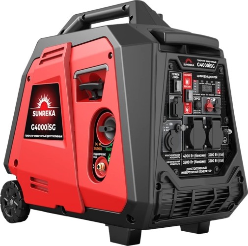 Изображение товара Генератор бензиновый SUNREKA G4000 iSG (бензин/газ) инверторный 211053