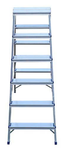 Стремянка алюминиевая АЛЮМЕТ AD 7206 6 ступеней двухсторонняя AD7206 №4