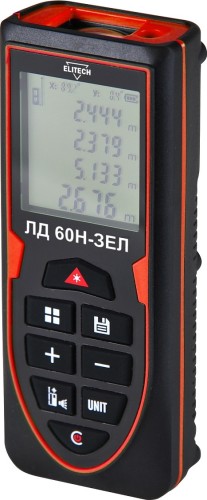 Изображение товара Лазерный дальномер ELITECH ЛД 60Н 205415 Изображение товара Лазерный дальномер ELITECH ЛД 60Н 205415