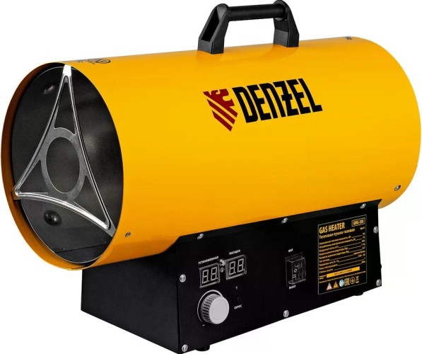 Изображение товара Тепловая пушка газовая Denzel GHG-30i 30 кВт, цифровой термостат, пропан-бутан 96471