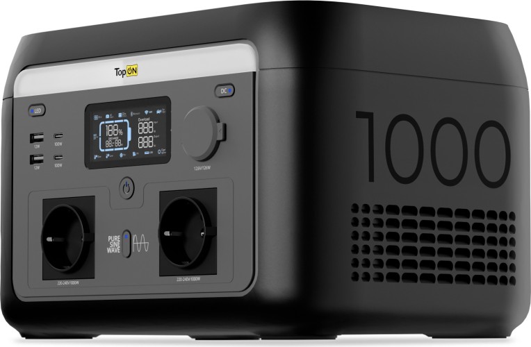 Изображение товара Портативная электростанция TopON TOP-H1000 аккумуляторная Изображение товара Портативная электростанция TopON TOP-H1000 аккумуляторная