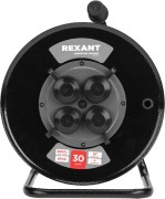 Изображение товара Удлинитель на катушке REXANT 13-5011 силовой кг 4 гнезда, с/з, 30м, 3х1,5мм²