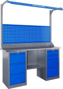 Изображение товара Верстак слесарный двухтумбовый ВЕРСТАКОФФ SLF 161.34.1-1FR 116347