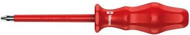 Изображение товара Отвертка крестовая диэлектрическая WERA Kraftform Classic VDE 1000 V 1762i PH 2 х 100 мм WE-031251 WE-031251 Изображение товара Отвертка крестовая диэлектрическая WERA Kraftform Classic VDE 1000 V 1762i PH 2 х 100 мм WE-031251 WE-031251