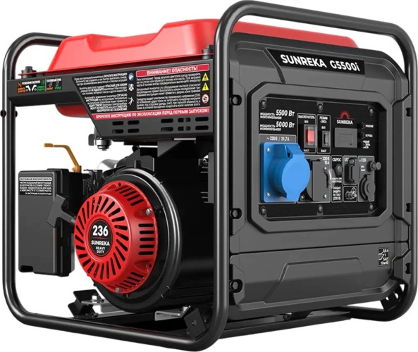 Изображение товара Генератор бензиновый SUNREKA G5500 i инверторный 211057 Изображение товара Генератор бензиновый SUNREKA G5500 i инверторный 211057