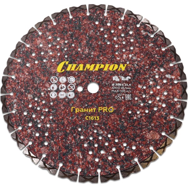 Алмазный диск для резки гранита CHAMPION