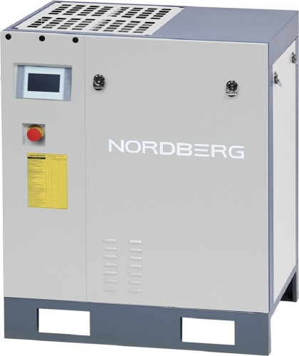 Изображение товара Компрессор винтовой NORDBERG NCC20_13G 15 квт, 13 бар, 1600 л/мин, без ресивера, серый