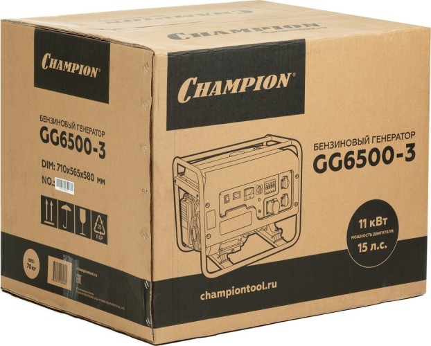 Генератор бензиновый CHAMPION GG6500-3 №14