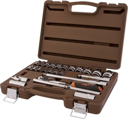 Изображение товара Набор головок 1/2" OMBRA 911225 с аксессуарами 1/2"DR, 8-32 мм, 25 пр.