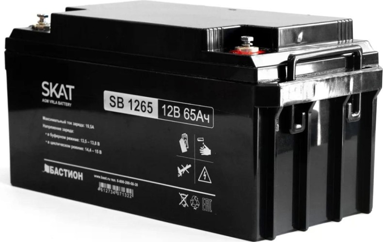 Изображение товара Аккумулятор SKAT SB 1265 AGM 12V 65Ач 2541