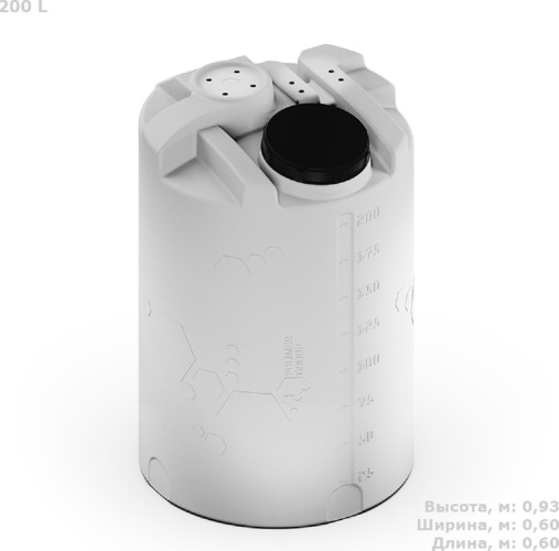 Изображение товара Емкость POLIMER GROUP CDT 200 л. дозировочная с цельнолитой крышкой TCDT200S4 Изображение товара Емкость POLIMER GROUP CDT 200 л. дозировочная с цельнолитой крышкой TCDT200S4
