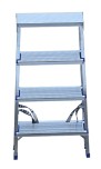 Стремянка алюминиевая АЛЮМЕТ AD 7204 4 ступени двухсторонняя AD7204 №7