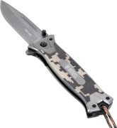 Нож Denzel 79208 складной, системы Liner-Lock, с накладкой G10 