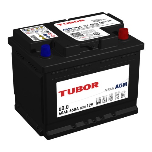 Изображение товара Аккумулятор TUBOR AGM 60.0 VRLA 660А 4610082700055 Изображение товара Аккумулятор TUBOR AGM 60.0 VRLA 660А 4610082700055