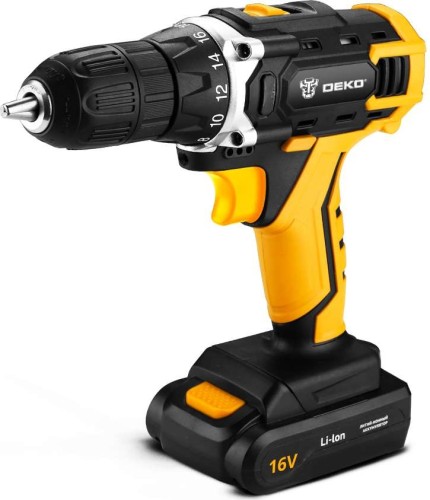 Изображение товара Аккумуляторный шуруповерт DEKO DKCD16FU-Li (063-4098) 063-4098 Изображение товара Аккумуляторный шуруповерт DEKO DKCD16FU-Li (063-4098) 063-4098