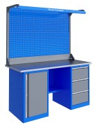 Изображение товара Верстак слесарный двухтумбовый ВЕРСТАКОФФ TNC 161.37.1-2F 125172