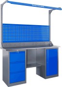Изображение товара Верстак слесарный двухтумбовый ВЕРСТАКОФФ SLF 161.37.1-1FR 116357