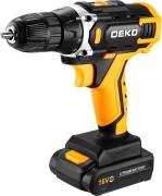 Изображение товара Дрель-шуруповерт аккумуляторная DEKO Sharker 16V в кейсе, 2х2.0Ач 083-1108