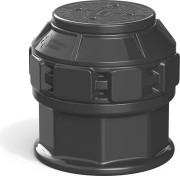 Колодец POLIMER GROUP КН 780 RUWEL с крышкой D 560 мм h800 черный SK06030206