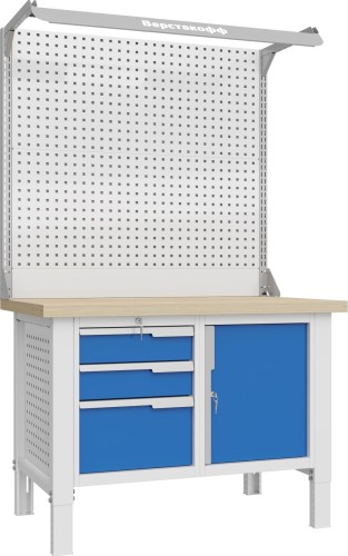 Изображение товара Верстак слесарный двухтумбовый ВЕРСТАКОФФ CTR 1202.S37.3-2F 124469