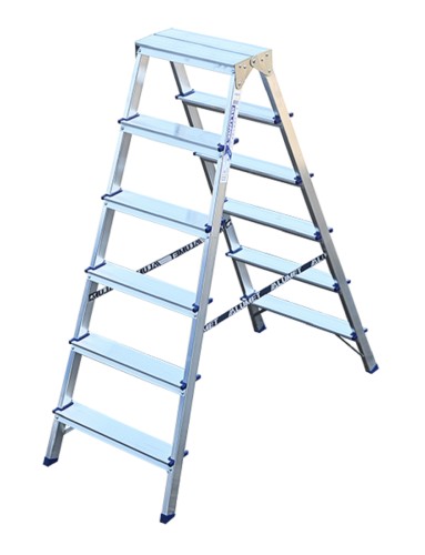 Стремянка алюминиевая АЛЮМЕТ AD 7206 6 ступеней двухсторонняя AD7206 №3