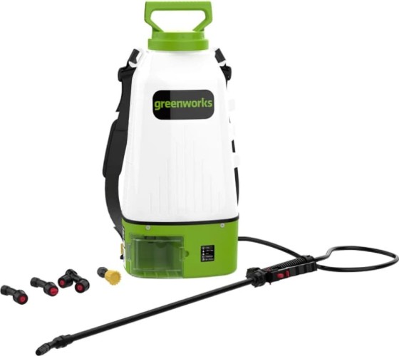 Изображение товара Опрыскиватель аккумуляторный GREENWORKS BPS2410 24v, 10 л, c 1хакб 4ач и зу BPS2410UB Изображение товара Опрыскиватель аккумуляторный GREENWORKS BPS2410 24v, 10 л, c 1хакб 4ач и зу BPS2410UB