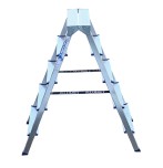Стремянка алюминиевая АЛЮМЕТ AD 7205 5 ступеней двухсторонняя AD7205 №2