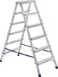 Стремянка алюминиевая АЛЮМЕТ AD 7206 6 ступеней двухсторонняя AD7206 №1