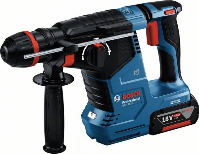 Изображение товара Перфоратор аккумуляторный BOSCH GBH 187-LI ONE Chuck бесщеточный 0611923123 Изображение товара Перфоратор аккумуляторный BOSCH GBH 187-LI ONE Chuck бесщеточный 0611923123