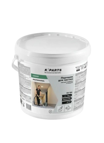 Изображение товара Порошок для чистки мягкой мебели и ковров KARCHER KPARTS KD760 10,0 кг 8.441-832.0 Изображение товара Порошок для чистки мягкой мебели и ковров KARCHER KPARTS KD760 10,0 кг 8.441-832.0
